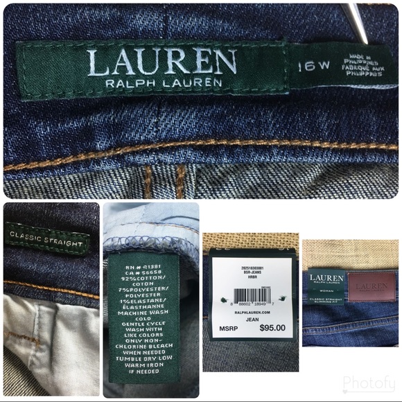Ralph Lauren Jeans 16 x 31 LRL Classic Straight - Picture 8 of 8